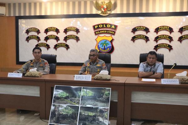 Polda Sulut Ungkap Kasus Pengolahan Emas Ilegal di Minahasa Utara