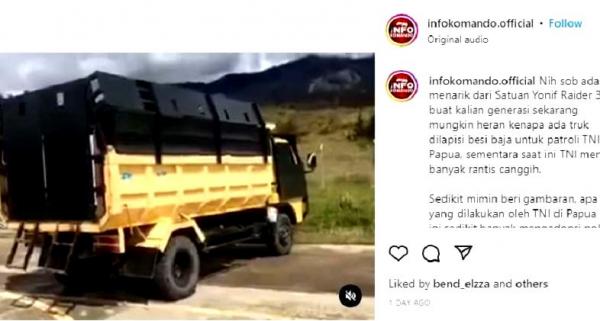Hadapi KKB di Papua, TNI Sulap Truk Jadi Kendaraan Lapis Baja