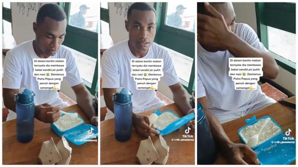 Kisah Sedih Pemuda Papua Ingin Jadi Casis TNI, Bekal Makan Siang Hanya Nasi Putih