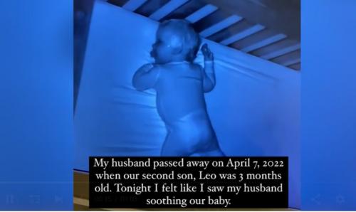 Arwah Sang Suami Kepergok Isterinya Tengah Menenangkan Bayi di CCTV, Viral  !