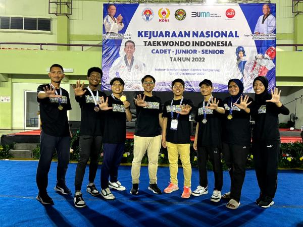 Tim Taekwondo Kabupaten Bogor Sabet 3 Medali Emas Kejurnas Taekwondo 2022 di Tangerang