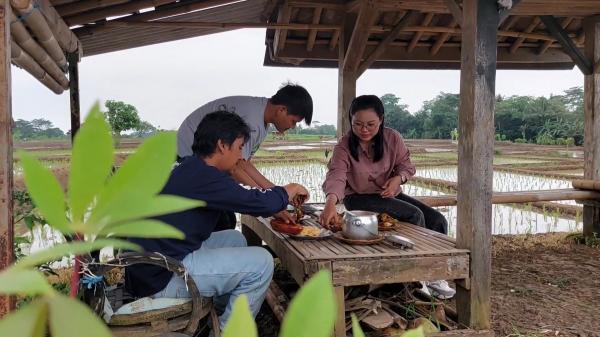 Lezatnya Nasi Liwet Bebek Jeding di Subang dengan Sensasi di Makan di Gubuk Sawah Petani