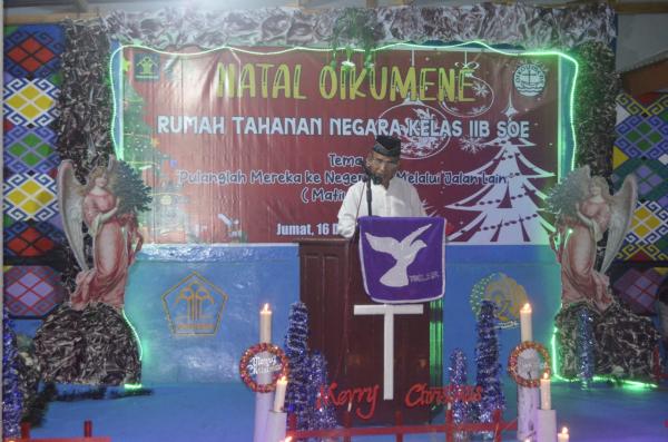 Perayaan Natal  Oikumene di Rutan Soe Berbeda, Ketua Panitia dari Muslim