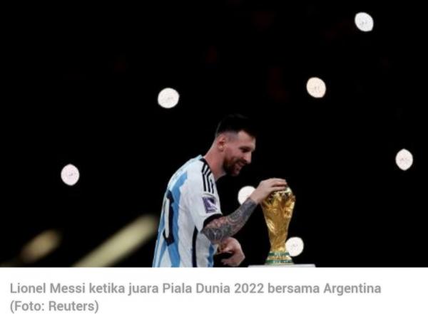 Argentina Juara Piala Dunia 2022,  Messi Banjir Ucapan Selamat dari Legenda dan Pembalap MotoGP