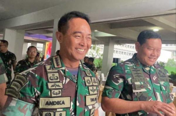 Jenderal Andika Perkasa Resmi Serahkan Jabatan ke KSAL Laksamana Yudo Margono