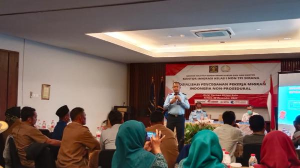 Imigrasi Kelas I Non TPI Serang Gelar Sosialisasi Pencegahan PMI Non Prosedur