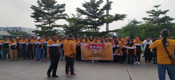 Empat Bus Kader Hanura KBB Berangkat ke Jakarta, Meriahkan HUT Partai