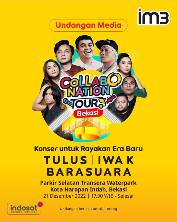 Collabonation Tour Bersama Iwa K, Barasuara dan Tulus Rayakan Era Baru Hidup Simpel di Kota Bekasi