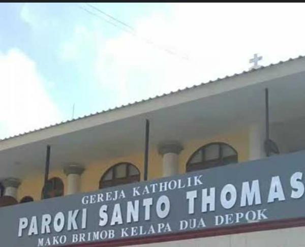 Jelang Malam Natal, Kepolisian Lakukan Pengecekan dan Sterilisasi di Gereja Santo Thomas Depok