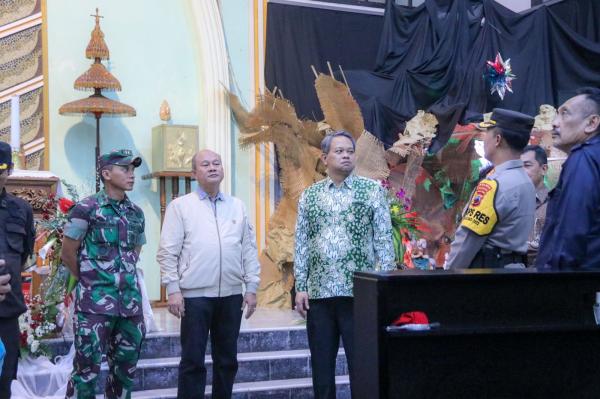 Cek Kesiapan Pengamanan, Forkompinda Pantau Posko dan Gereja di Banjarnegara