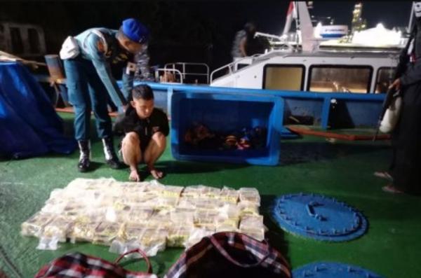 Penyelundupan 43 Paket Sabu di Perairan Aceh Berhasil Digagalkan oleh TNI AL