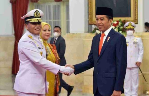 Inilah Pesan Presiden Jokowi, saat Lantik Kepala Staf Angkatan Laut, Muhammad Ali