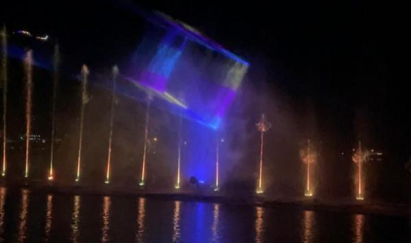 Malam Tahun Baru, Ada Water Fountain di Telaga Ngebel Ponorogo