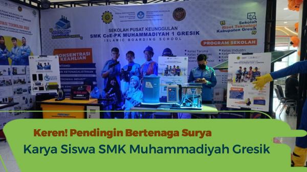 Keren! Mesin Pendingin Bertenaga Surya, Karya Siswa SMK Muhammadiyah 1 Gresik