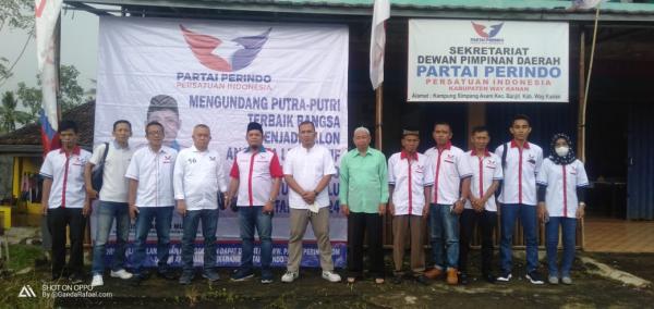 Meski Hujan Deras, DPW Partai Perindo Lampung Bersama DPD dan DPC Way Kanan Gelar Rakor