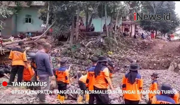 Video Swadaya Jembatan Darurat dan Normalisasi Sungai Sampang Turus oleh BPBD Tanggamus