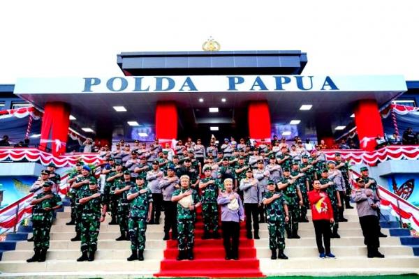 Kado Natal dan Tahu Baru Untuk Papua Kapolri, Panglima TNI, Resmikan Polda Papua Baru