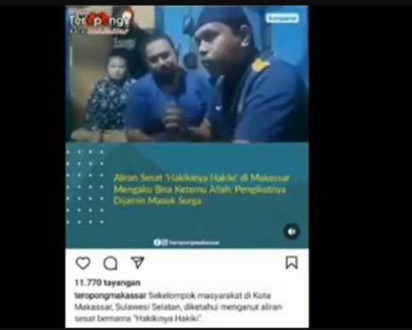 Viral Aliran Hakikinya Hakiki di Makassar, Janjikan Masuk Surga Hanya Cukup Membayar Mahar