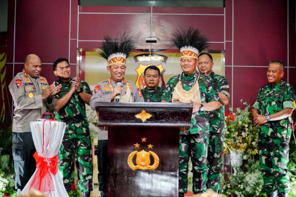 Wujud Sinergisitas, Kapolri bersama Panglima TNI Resmikan Polda Papua Baru