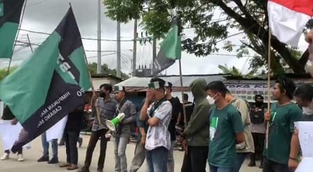 HMI Mamuju Demo Kemenag Sulbar Singgung Dugaan Pemotongan Dana BOS