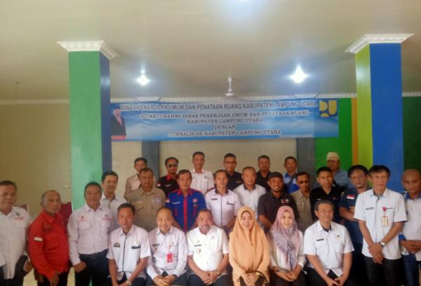 Kadis PUPR Lampung Utara Kadarsyah Gelar Silahturahmi bersama Insan Pers