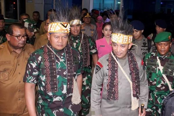 Panglima TNI, Kapolri Serta Tiga Kepala Staf Angkatan Kunjungi Kota Sorong