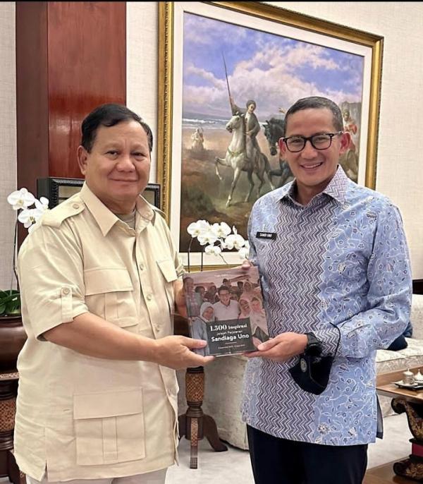 Sandiaga Salahudin Uno Ketemu Ketua Umum Partai Gerindra Prabowo Subianto