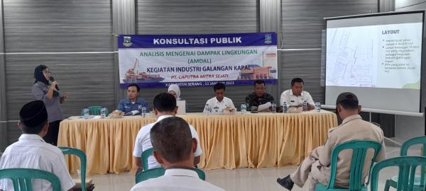 PT GEO Gelar Konsultasi Publik Dampak Lingkungan Kegiatan Galangan Kapal di Kecamatan Puloampel