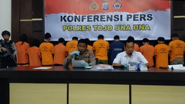 13 Pemuda Di Amankan Polres Touna, Cabuli Anak Di Bawa Umur