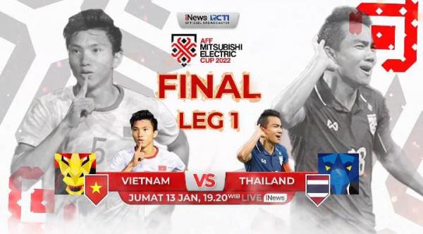Ini Link Live Streaming Final Piala AFF 2022 : Vietnam Vs Thailand, Main Malam Ini