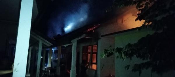 Pasca Kebakaran Gedung SMAN 1 Malunda, Pihak Kepolisian Lakukan Penyelidikan