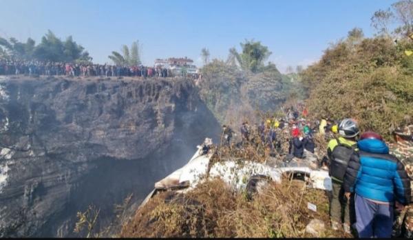 Pesawat ATR Angkut 72 Orang 15 Diantaranya Warga Asing Jatuh di Nepal