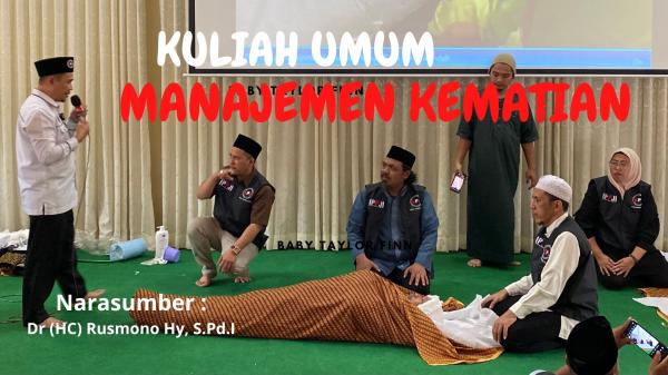Jemaah Masjid Raya Asmaul Husna Belajar Memuliakan Jenazah, Lewat Kuliah Umum Manajemen Kematian