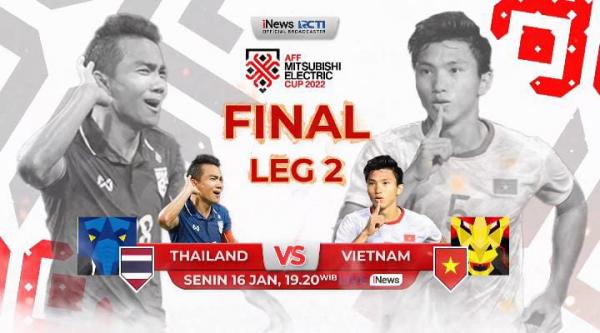 Link Live Streaming Final Piala AFF 2022 Leg 2 : Thailand vs Vietnam, Malam Ini
