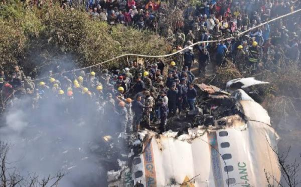 Nepal Berduka, Pesawat Yeti Airlines Jatuh dan Terbakar Tewaskan 72 Orang