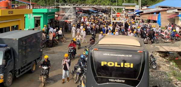 Pasca Konflik PT GNI Kembali Beroperasi, TNI Polri Siaga