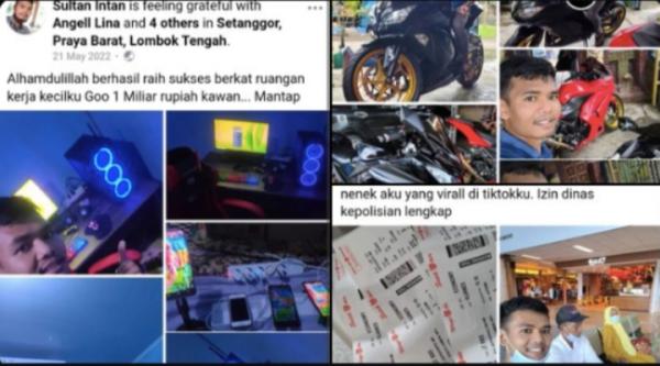 Sultan Akhyar Pamerkan Dua Motor Sport Hasil Ngemis Online Suruh Lansia Mandi Lumpur 