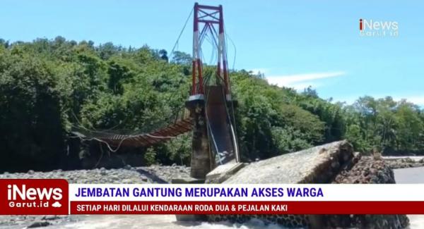 Dampak Banjir Seluas 45 Hektar Sawah Dan Jembatan Putus Kadis Pertanian Garut Tinjau Lokasi