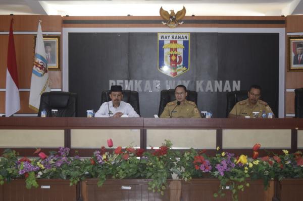 Pemkab Way Kanan Gelar Rapat Dalam Rangka Menyambut Kunjungan Gubernur Lampung