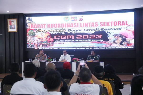 Polresta Gelar Rakor Pengamanan Bogor Street Festival CGM 2023