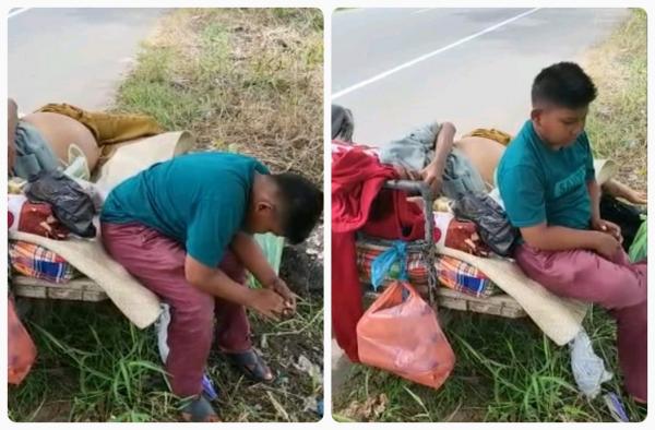 Perjuangan Bocah 11 Tahun Tempuh Ratusan Kilometer dengan Becak Tua Demi Bawa Ayahnya ke RS di Aceh