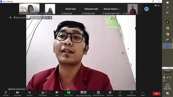 Ajak Kader Jawa Tengah Urun Rempug, Bidang Hukum dan HAM DPD IMM Adakan Konsolidasi Online