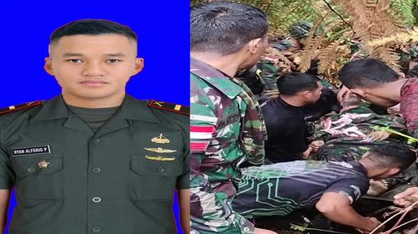 “Breaking News”, Danpos Terineri Satgas Yonif RK Tewas Akibat Hanyut Terbawa Arus Sungai