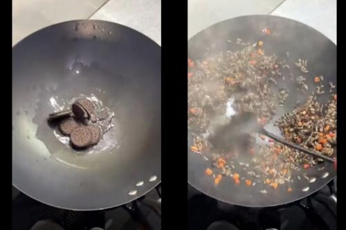 Viral! Beginilah Proses Pembuatan Nasi Goreng Oreo, Netizen : Tobat Lu