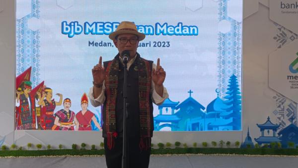 Di Medan, Ridwan Kamil Paparkan Keunggulan Program BJB Mesra