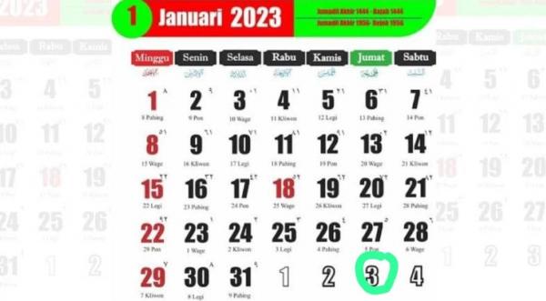 Kalender Jawa 3 Februari 2023 Jumat Kliwon,  Apa Rahasia Weton ini Berbau Mistis?