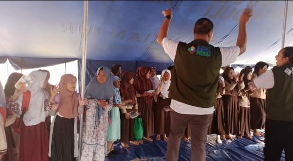 Para Siswa SDN Jambudipa 1 Terdampak Gempa Cianjur, Ikut Trauma Healing di Tenda MNC Peduli