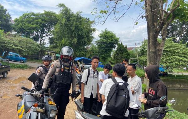 Antispasi Aksi Tawuran Pelajar, Sat Samapta Polres Bogor Gelar Patroli