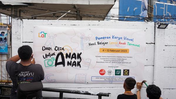 Potret Pameran Karya Visual Hasil Belajar Lensa Anak Terminal Depok