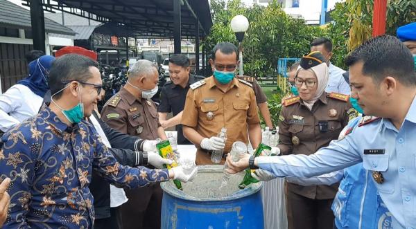 Barang Bukti 79 Kasus Dimusnahkan Kejari Garut